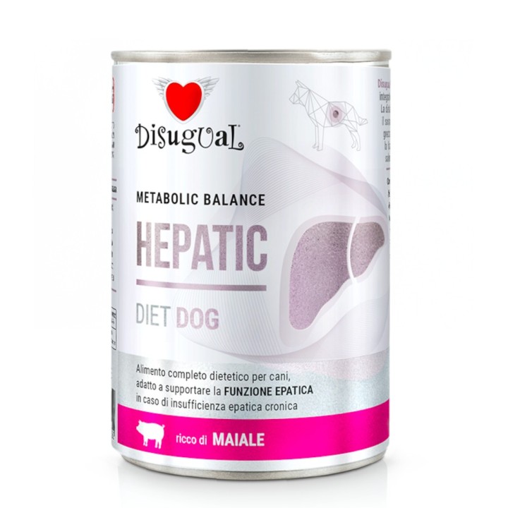 Sparpaket Disugual Metabolic Balance Hepatic Dog 24 x 400 g - Schwein