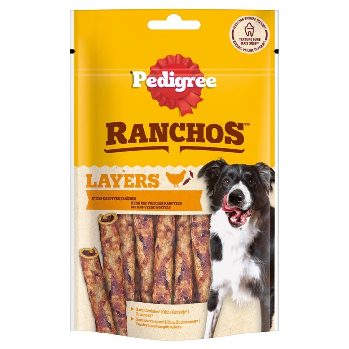 Pedigree Ranchos Layers - Sparpaket: Huhn 8 x 60 g