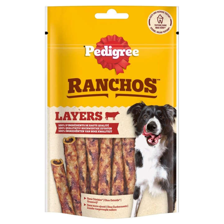 Pedigree Ranchos Layers - Sparpaket: Rind 8 x 60 g