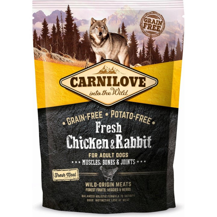 Carnilove Trockenfutter Fresh Chicken & Rabbit - Adult - 1,5 kg