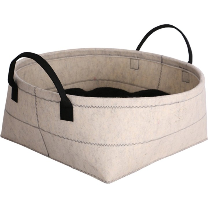 D&D HOME Monique Korb aus Filz - weiss