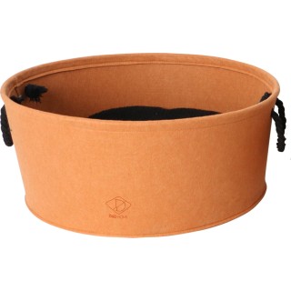 D&D HOME Designkorb Filz für Katzen orange - XL