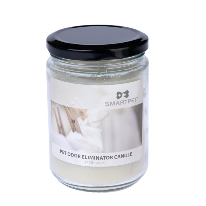 Smartpet Anti-Tiergeruch Duftkerze - Frische Wäsche
