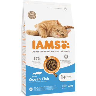 IAMS for Vitality mit Meeresfischen für ausgewachsene Katzen 3 kg