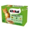 KITEKAT 12x85g Katzennassfutter mit Truthahn, Kaninchen, Geflügel in Soße