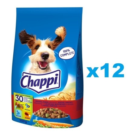 CHAPPI 12x500 g - Trockenfutter mit Rind, Geflügel und Gemüse
