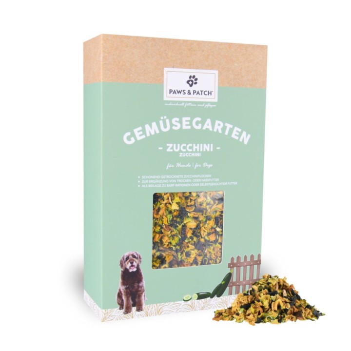 PAWS & PATCH Gemüsegarten Zucchiniflocken - 350 g