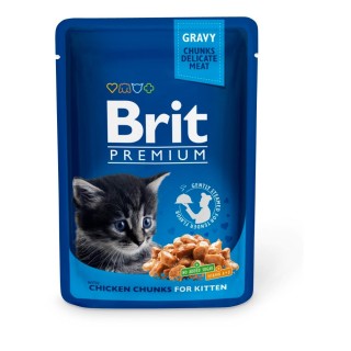 BRIT Premium Kitten Chicken mit Huhn 24 x 100 g