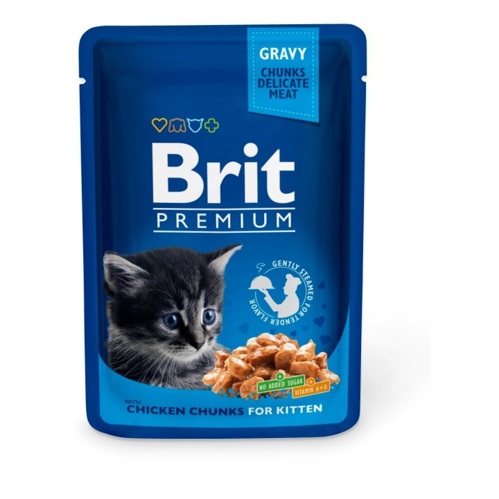 BRIT Premium Kitten Chicken mit Huhn 24 x 100 g