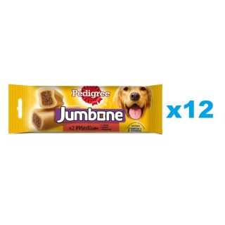 PEDIGREE Jumbone (mittelgroße Hunde) Snacks aus Rindfleisch 12 x 180 g