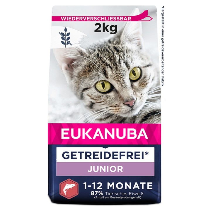 Eukanuba Kitten Grain Free Reich an Lachs - 2 kg
