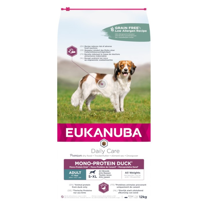 Eukanuba Daily Care Monoprotein Ente - 12 kg