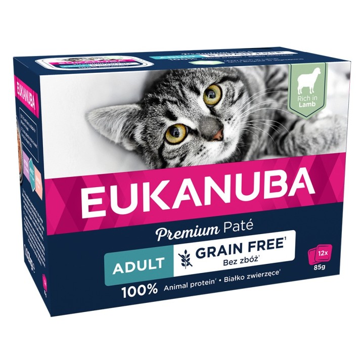 Eukanuba Getreidefrei Adult 12 x 85 g - Lamm