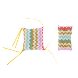 TIAKI Katzenminze-Kissen Zig Zag - 2er Set