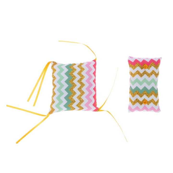 TIAKI Katzenminze-Kissen Zig Zag - 2er Set