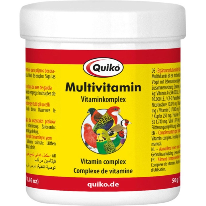 Quiko Multivitamin zur Vitaminversorgung von Ziervögeln - 50 g
