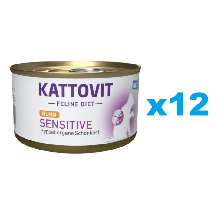 KATTOVIT Feline Diet Sensitive Huhn 12 x 85 g
