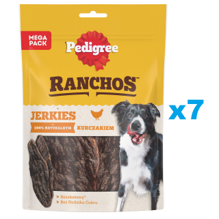 PEDIGREE Ranchos Jerkies mit Huhn 7 x 180g