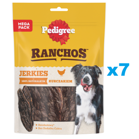 PEDIGREE Ranchos Jerkies mit Huhn 7 x 180g