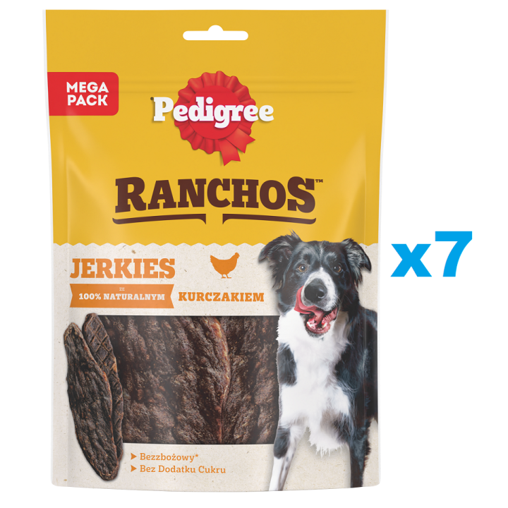 PEDIGREE Ranchos Jerkies mit Huhn 7 x 180g