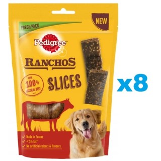 PEDIGREE Ranchos Slices 8x60g - Hundeleckerlis mit Rindfleisch
