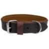 Schecker - Schecker Hunde-Halsband "Moorfeuer", Farbe: braun-cognac [40 cm lang x 20 mm breit]