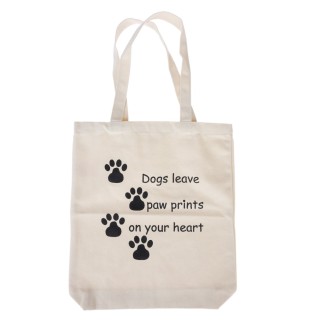 TIAKI Tragetasche "Dogs Leave Paw Prints On Your Heart" - 1 Stück