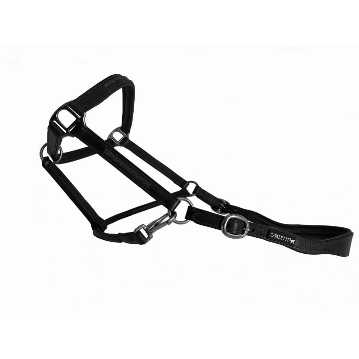 Lederhalfter mit "crystal"-Einsatz für Pferde Cavaletti Tara