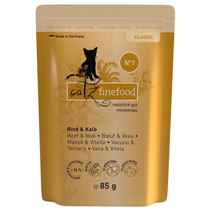catz finefood 8 x 85 g - Rind & Kalb