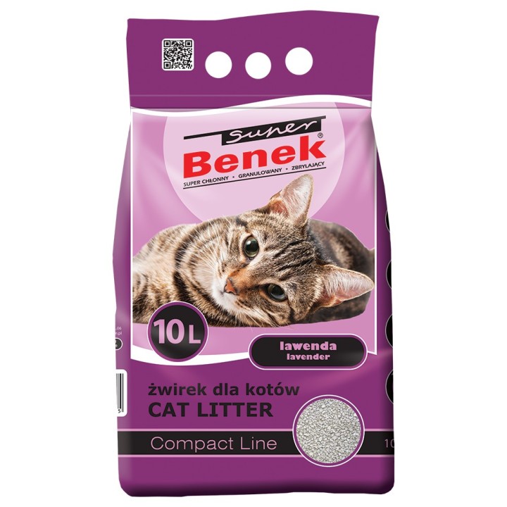Super Benek Compact Lavendel -  10 l (ca. 8 kg)
