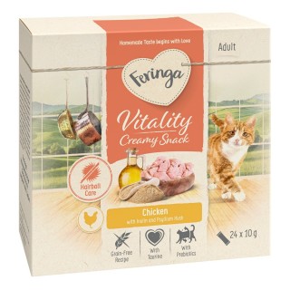Sparpaket Feringa Vitality Creamy Snacks - Huhn (48 x 10 g)