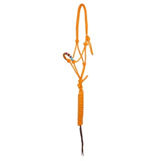 Perlenknoten Halfter für Pferde mit Leine Pool's