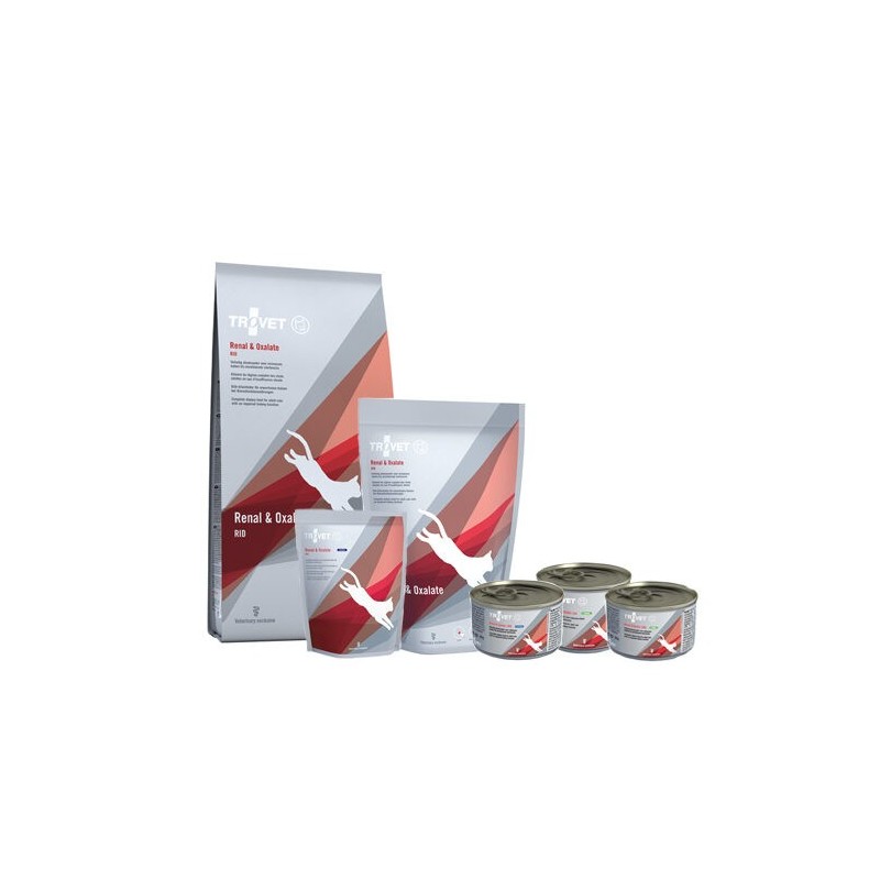 TROVET Renal & Oxalate RID Katze - 2,5 kg + 12 x 200 gram Dosen (Lamb)