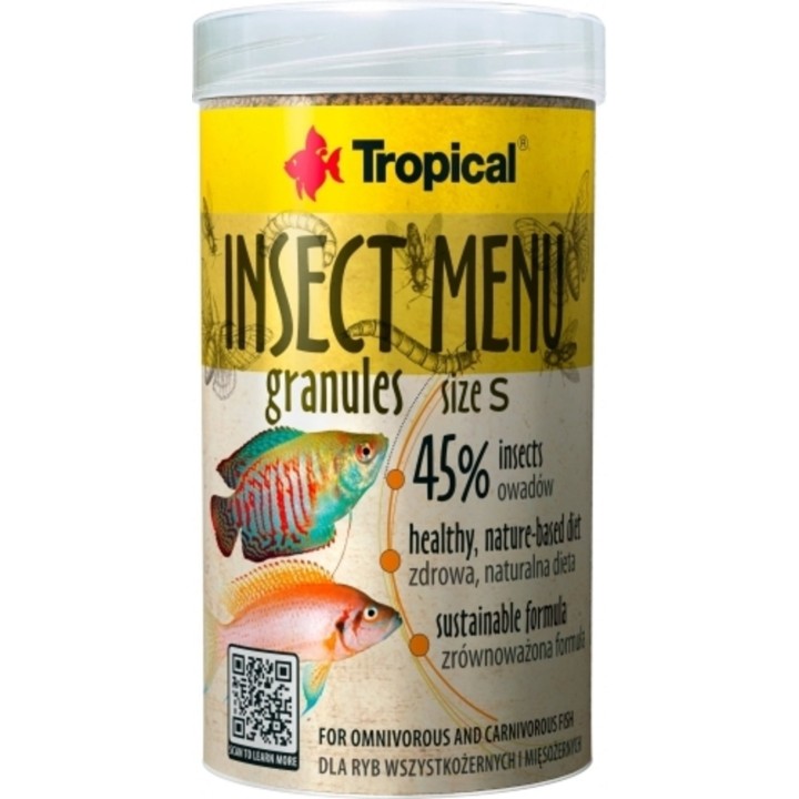 Tropical Insect Menu Granules Size S - 100 ml