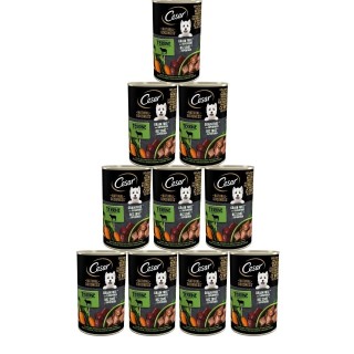 CESAR Natural Goodness in Terrine 12x400g reich an Lammfleisch mit Karotten, Kartoffeln und Spinat