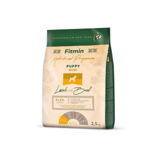 FITMIN Dog Mini Puppy Lamb&amp,Beef 2,5 kg für Welpen kleiner Rassen