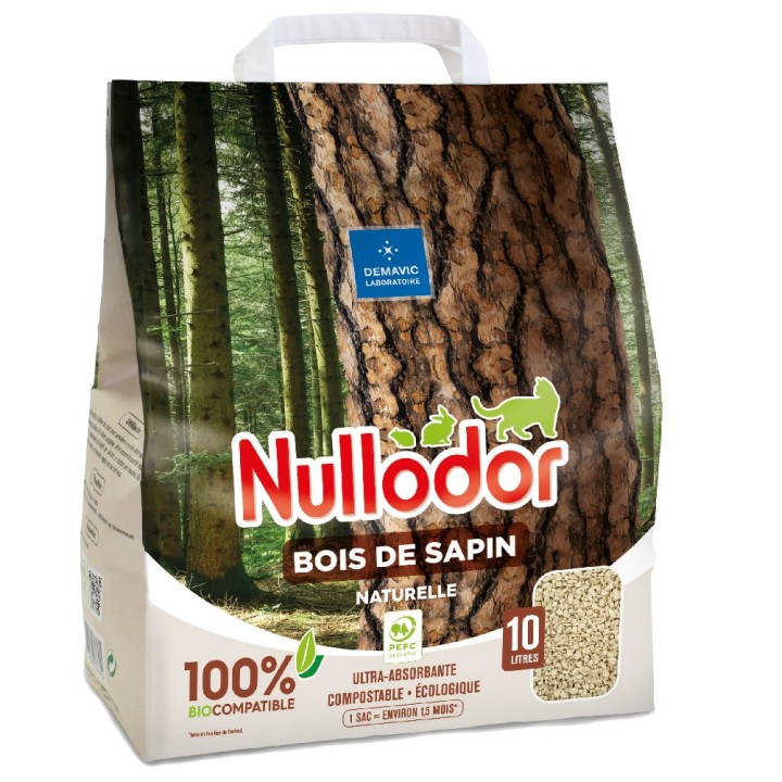 Nullodor Katzenstreu Bois De Sapin - 10 l