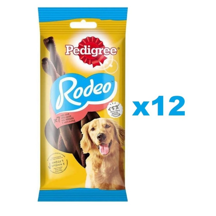 PEDIGREE Rodeo 12x122 g Hundesnack mit Rind