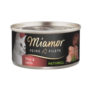 MIAMOR Feine Filets Naturell Tuna&amp,Salmon 80g