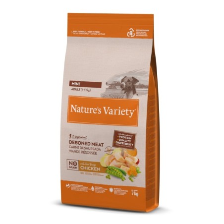 Nature's Variety No Grain Adult Mini Freilandhuhn - 7 kg