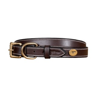 Hundehalsband aus flachem Leder Dy’on
