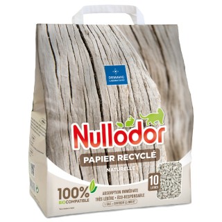 Nullodor Katzenstreu Papier Recyclé - 10 l