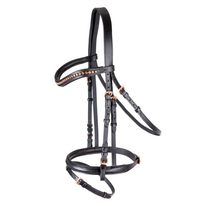 Kombinierte Nasenriemenreithalfter Star Rosemary