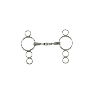 Doppelt gebrochenes Pessoa-Gebiss für Pferde Umbria Equitazione