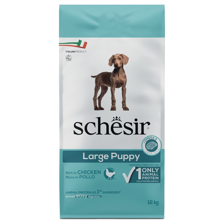 Schesir Dog Large Puppy mit Huhn - 12 kg