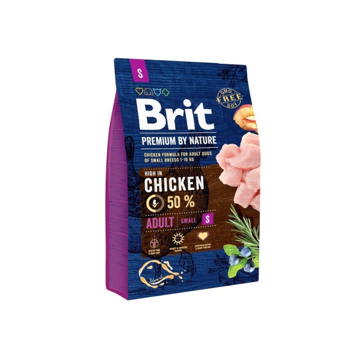 BRIT Premium By Nature Adult Small S 3 kg