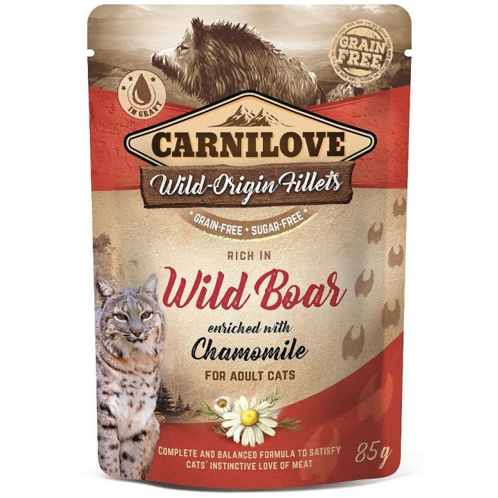CARNILOVE Wild Boar &amp, Chamomile 24 x 85g