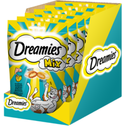 DREAMIES Mix 6x60 g mit Lachs Geschmack und Käse