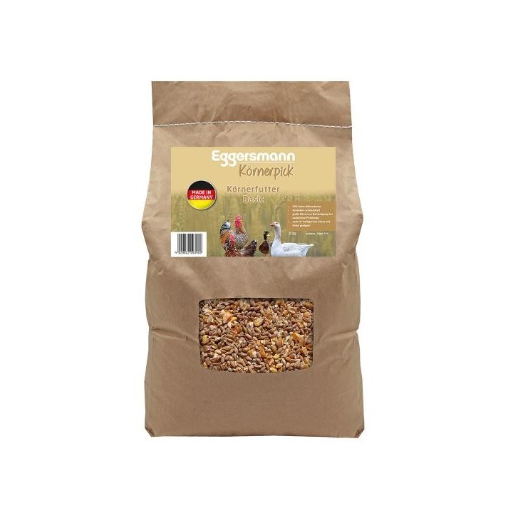 Eggersmann Körnerpick - Körnerfutter Basic 5 kg Ergänzungsfuttermittel für Geflügel