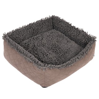 TIAKI Hundebett Chenille - L 65 x B 60 x H 18 cm